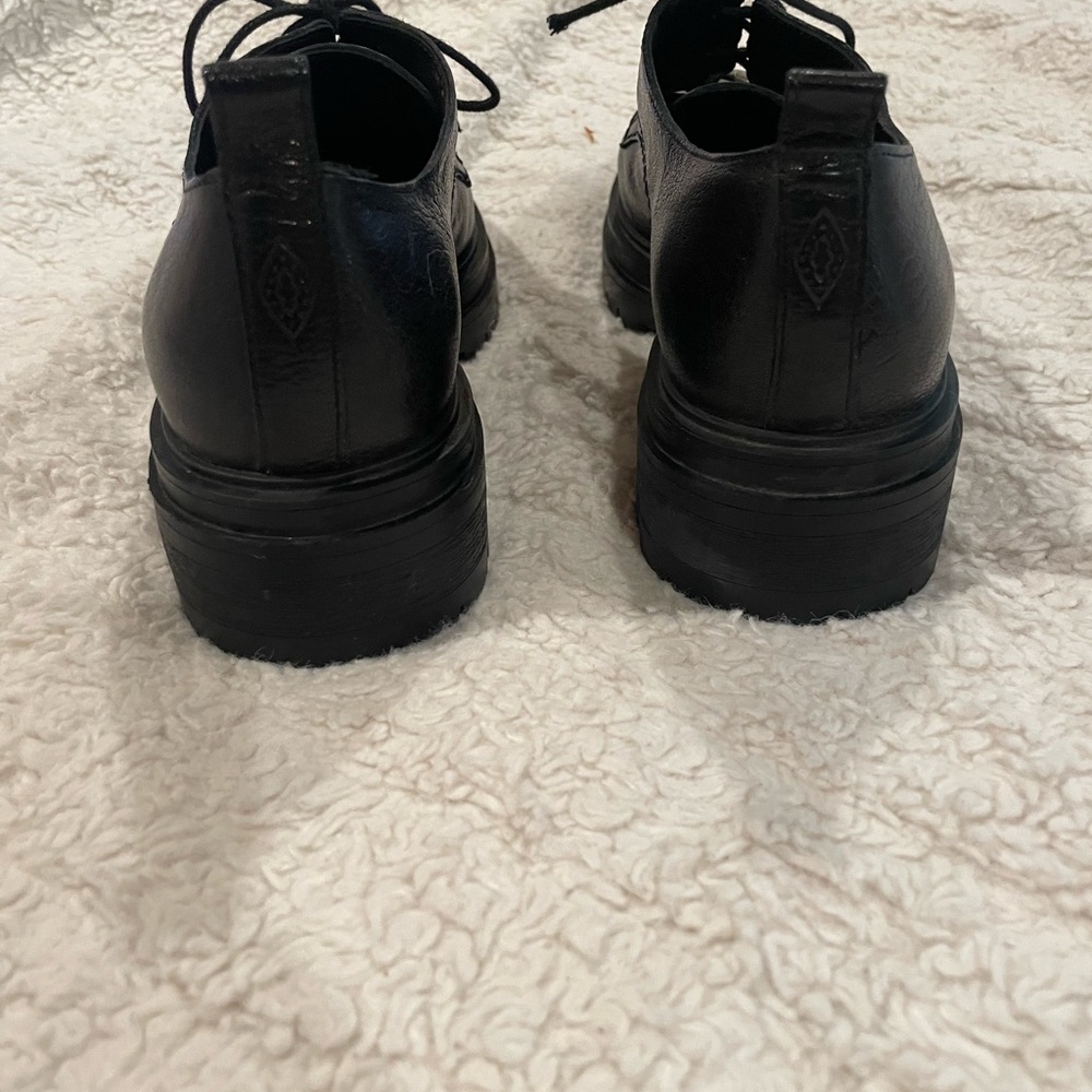 BA&SH Black Leather Camden Oxford Shoes Gorgeous! Excellent Condition! Size 38 - Picture 5 of 10